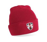 Print4U Beanie Hat Make England Great Again St George Cross Shield English Pride Red
