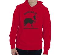 Print4U Border Collie Dog Lover Adult Unisex Hoodie Birthday Gift Idea Large Red