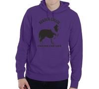 Print4U Border Collie Dog Lover Adult Unisex Hoodie Birthday Gift Idea Medium Purple