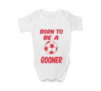 Print4U Born to Be A Gooner Babygrow Babies Gift Vest Babies Clothing 12-18 white
