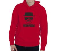 Print4U Breaking Bad Heisenberg Walter Adult Unisex Hoodie Birthday Gift Idea Small Red
