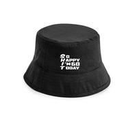 Print4U Bucket Hat Funny 60th Birthday Gift Men & Ladies 60 Year Old Present Black LXL