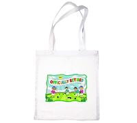 Print4U Cotton Shopping Tote Bag Fun Officially Retired Crown Green Bowls Gift White