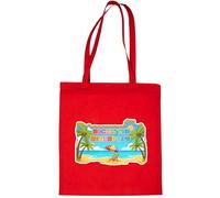 Print4U Cotton Shopping Tote Bag Fun Rocking Retirement Retired Ladies Gift Red