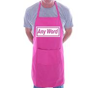 Print4U Customised Apron BBQ Any Word You Want Name Song