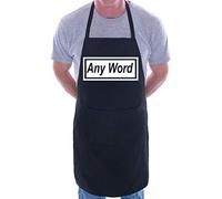 Print4U Customised Apron BBQ Any Word You Want Name Song