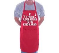 Print4U Customised Apron If Found Return To Kings Arms Pub Red