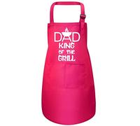 Print4U Dad King Of The Grill Funny BBQ Cooking Novelty Apron Pink