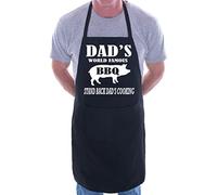 Print4U Dad's Famous Barbeque BBQ Cooking Funny Novelty Apron Black