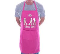 Print4U Disco Diva The 70's BBQ Cooking Funny Novelty Apron Pink
