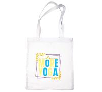 Print4U Do More Yoga Cotton Tote Shopper Bag Workout Gym Pilates Gift White