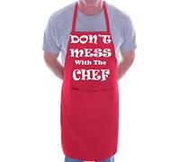 Print4U Don't Mess With The Chef Cooking Funny Unisex Apron Red