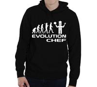 Print4U Evolution Of A Chef Adult Ladies Mens Hoodie Size S-XXL