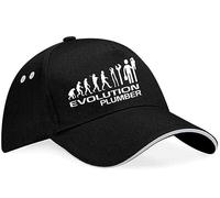 Print4U Evolution of A Plumber Baseball Cap Worked Related Birthday Men & Women Black