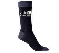 Print4U Evolution Of A Plumber Funny Men's Socks Black Birthday Gift
