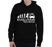 Print4U Evolution Of A Taxi Driver Cab Unisex Hoody XX-Large Black