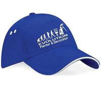 Print4U Evolution of Painter & Decorator Baseball Cap Funny Gift for Men & Women Blue