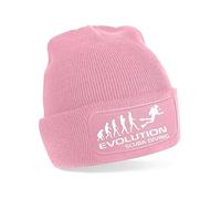Print4U Evolution of Scuba Diving Beanie Hat Pony Sport Gift for Men & Ladies Pink