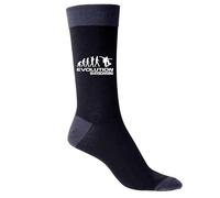 Print4U Evolution Of Skateboarding Men's Novelty Socks Black Funny Gift for Men