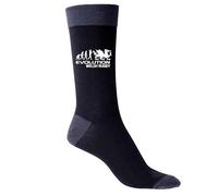 Print4U Evolution Of Welsh Rugby Men's Novelty Socks Black Wales Gift for Men