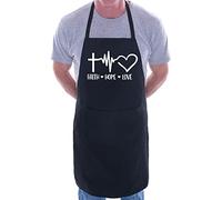 Print4U Faith Hope Love Apron Church Christian Gift Cooking Baking BBQ
