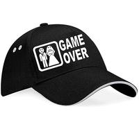 Print4U Game Over Baseball Cap Stag Night Stag Do Gift for Men Black