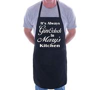 Print4U Gin O'Clock In Mary's Kitchen Personalised Apron Black