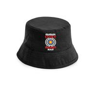 Print4U Grandad's Lucky Archery Bucket Hat Gift Father's Day Birthday Present Black LXL