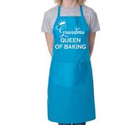 Print4U Grandma Queen of Baking Mother's Day Novelty Bakers Ladies Apron