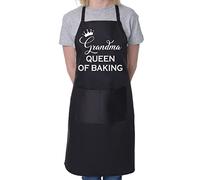 Print4U Grandma Queen of Baking Mother's Day Novelty Bakers Ladies Apron