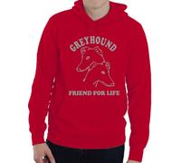 Print4U Greyhound ~ Dog Lover Hoodie ~ Great Gift Idea! ~ in 6 Colours XX-Large Red