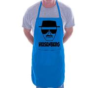 Print4U Heisenberg Breaking Bad BBQ Cooking Funny Novelty Apron Blue