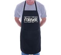 Print4U His Love Endures Baking Apron Church Christian Gift Cooking BBQ Black