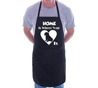 Print4U Home Is Where Your Cavapoo Is Apron Cooking Novelty BBQ Gag Gift Present For Dog Lover Ladies Mens Black