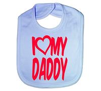 Print4U I Love My Daddy Boys Girls Baby Feeding Bib Gift One Size Blue
