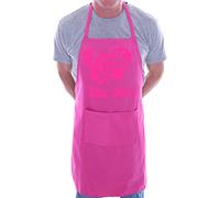 Print4U I Love The 90's Retro Music BBQ Cooking Funny Novelty Apron Pink