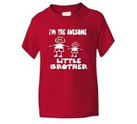 Print4U I'm The Awesome Little Brother Funny Kids T Shirt Age 1-13 Years
