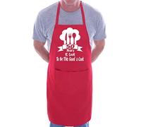 Print4U It Took 50 Years To Be A Cook Chef Apron Cooking Novelty Baking Gag Gift Present Ladies Mens Red
