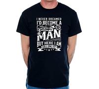 Print4U I've Become A Grumpy Old Man T-Shirt Funny Birthday Men Man's Tee 3X-Large Black