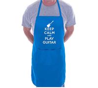 Print4U Keep Calm And Play Guitar Novelty Cooking Apron Blue