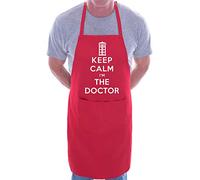 Print4U Keep Calm I'm The Doctor Novelty Cooking Apron Red