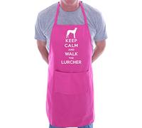 Print4U Keep Calm Walk The Lurcher Dog Lover BBQ Cooking Novelty Apron Pink