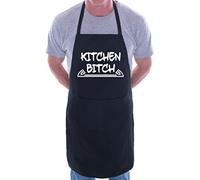 Print4U Kitchen Bitchin Funny BBQ Cooking Novelty Apron Black