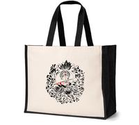 Print4U Krishna God Boho Tote Bag Mandala Indian Birthday Ladies Canvas Shopper Natural