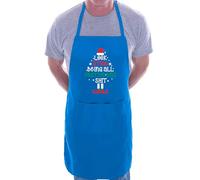 Print4U Look At Me Being Festive Apron Xmas Present Joke Fun Gift Blue