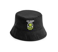 Print4U Lucky Golf Bucket Hat Personalise with Any Name Golfing Gift Men Women