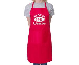 Print4U Made In 1946 80th Birthday BBQ Cooking Funny Novelty Apron