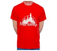 Print4U Malt Whisky Mens T-Shirt X-Large Red