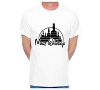 Print4U Malt Whisky Mens T-Shirt XX-Large White