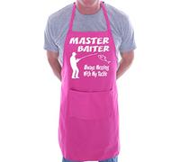 Print4U Master Baiter Fishing BBQ Cooking Funny Novelty Apron Pink